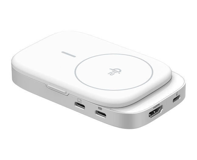 USB-C Hub with Qi2 Wireless Charger