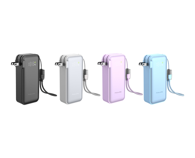 10000mAh 3-in-1 Power Bank with 30W Fast Charging & AC Input