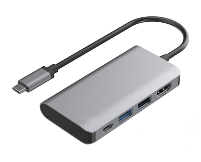 4-in-1 Type-C Hub - HDMI 4K/60Hz, USB-A Gen2, USB2.0, PD3.1 + 10Gbps Data