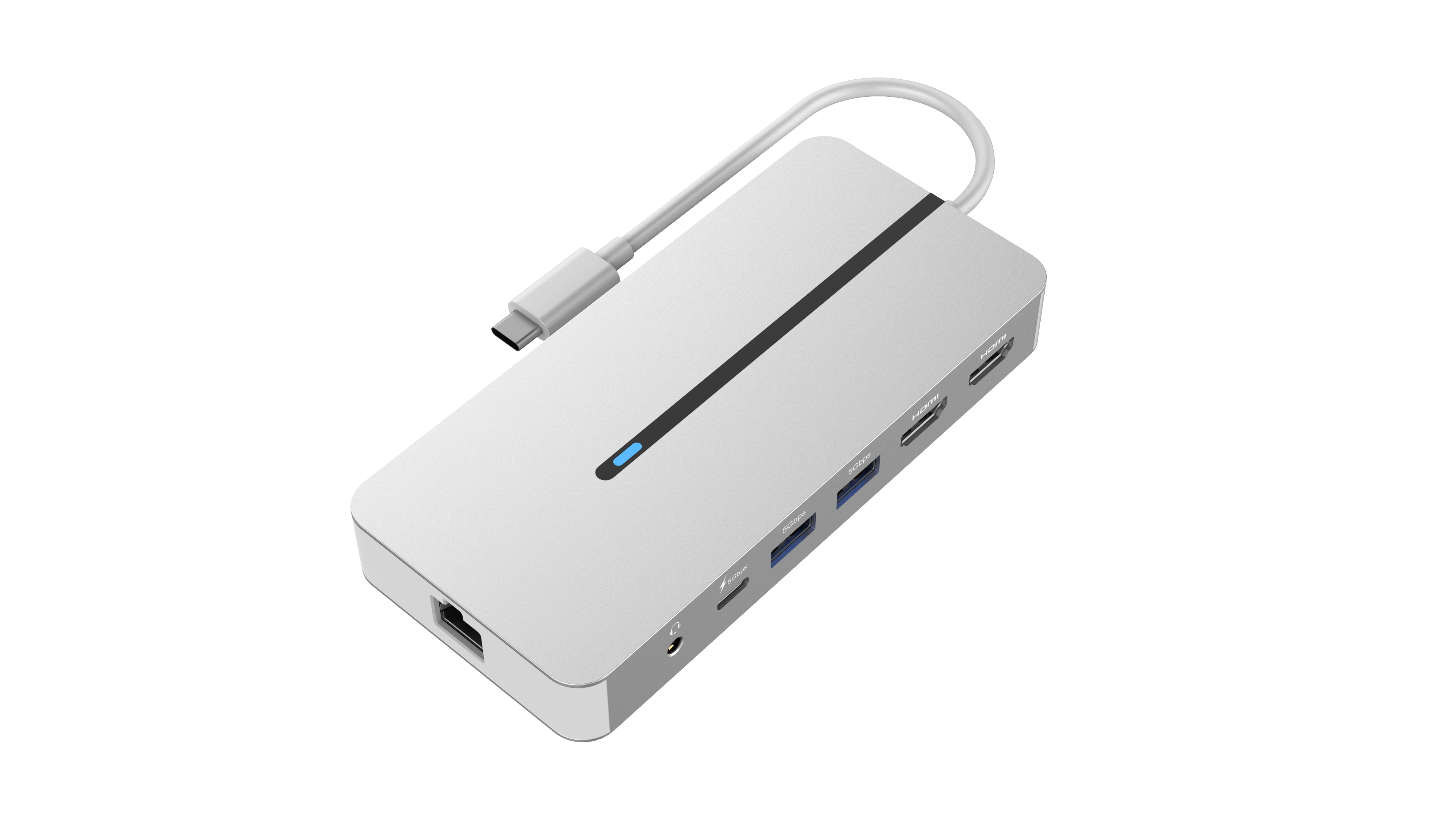 7 IN 1 USB C Hub for MacBook M1, Dual 4K HDMI