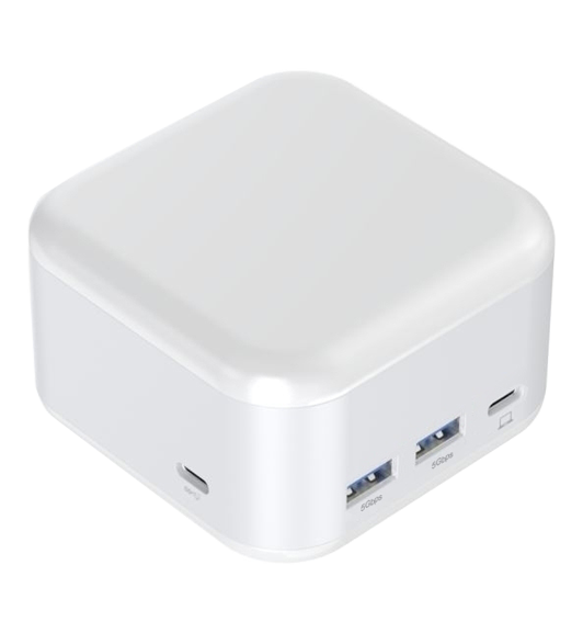 2 in 1 Portable GaN Charger with Multi-port Hub