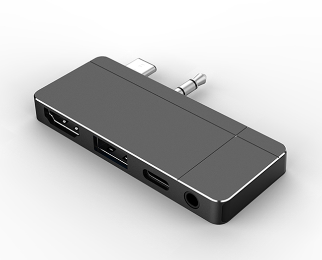 4-in-2 USB-C Hub for Surface Go and Surface Go 2