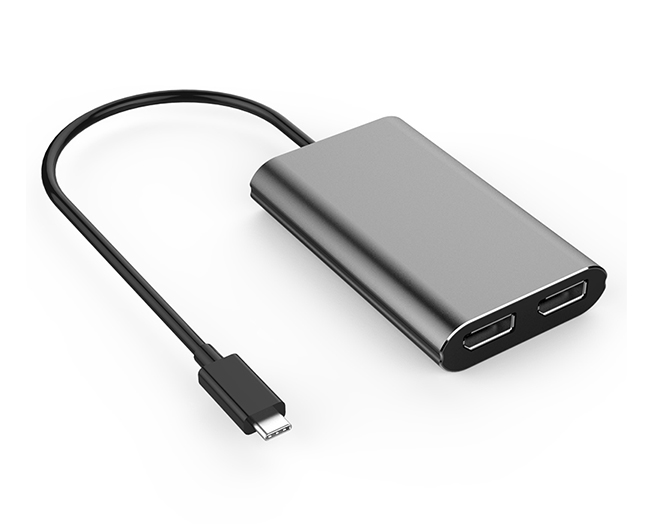 Thunderbolt 3 to dual Displayport Adapter, Video Converter