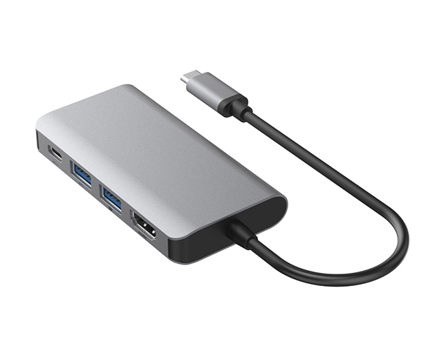 USB C Hub with 4K USB C to HDMI Adapter, USB-C Multiport Adapter