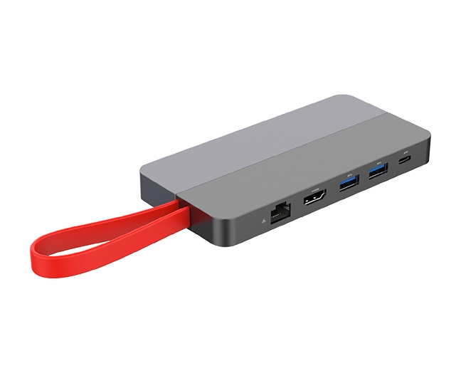 6-in-1 Splicing USB-C Hub with PCIe