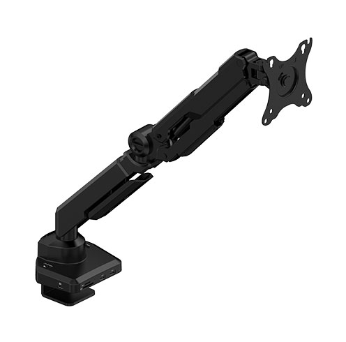 Gas Spring Single Monitor Arm with Dock