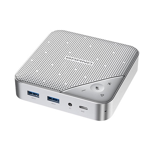 Conference Speaker with Multiport 4K HDMI Display USB C Hub