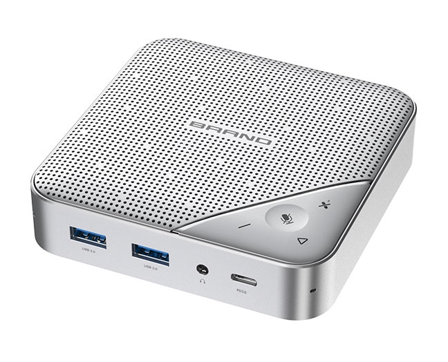 Conference Speaker with USB C Hub, All-in-one USB Speakerphone