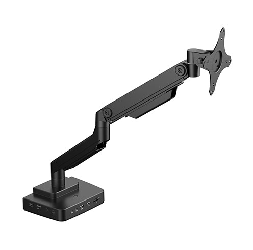 Single Monitor Arm with 12-in-1 TBT4 Docking Station