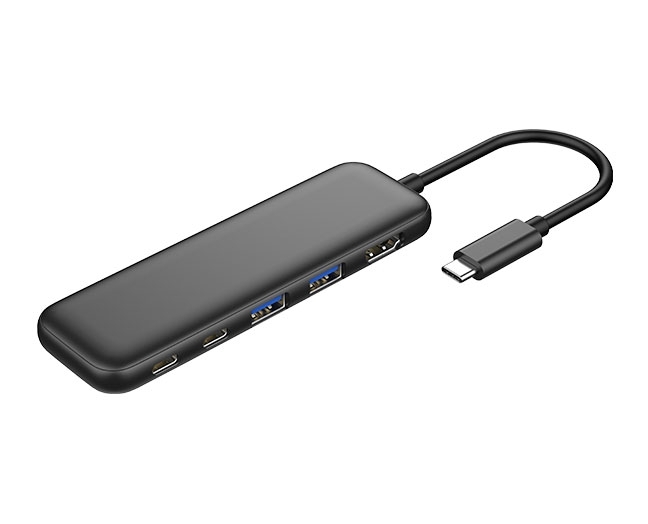5-in-1 USB-C Hub, USB-C Multiport Adapter with 4K HDMI